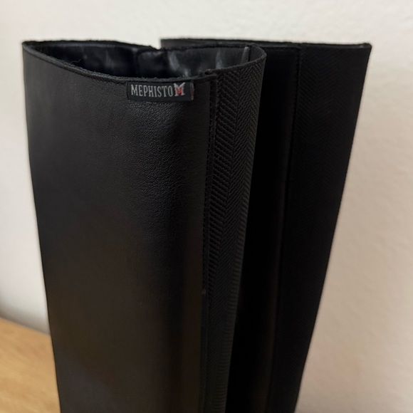 Mephisto Sonka Black 7800 Knee-High Waterproof Leather Boots Size 10 - Picture 15 of 16